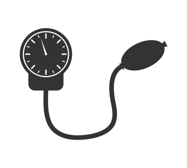 Icono vectorial del tonómetro para medir la presión. Aislar para — Vector de stock