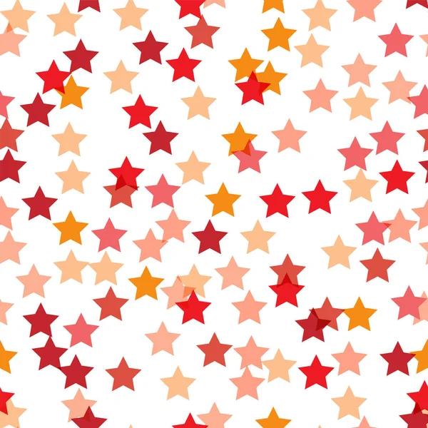 Seamless vector geometric stock pattern of colored stars. Modern — Stock Vector