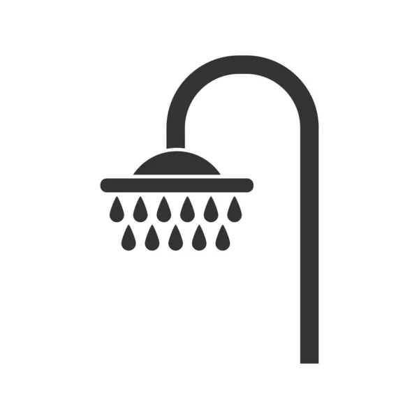 Shower icon for websites and apps. Isolated on a white backgroun — Stockvector