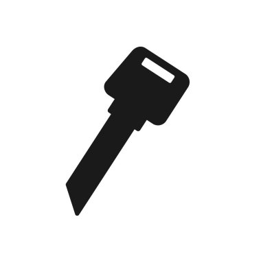 Anahtar simgesi. Web siteleri ve uygulamalar için basit düz tasarım