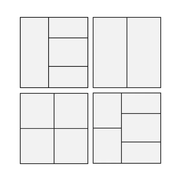 Set Simple Layouts Planning Printing Presentation Simple Flat Design — Stock Vector