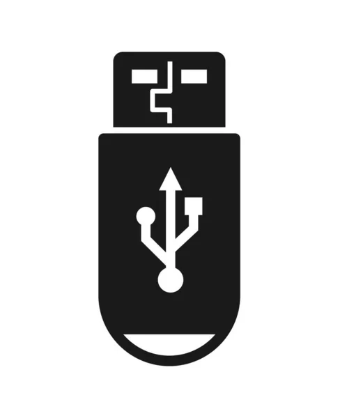 Unidad Flash Usb Diseño Plano Simple Para Sitios Aplicaciones — Archivo Imágenes Vectoriales