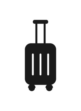 Çanta ikonu. Stok vektör çizimi, logo, web sitesi veya uygulama için basit tasarım