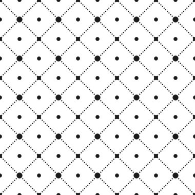 Kusursuz vektör deseni, dairelerin noktalı çizgileri. Beyaz bir arkaplanda izole edilmiş bir özet.