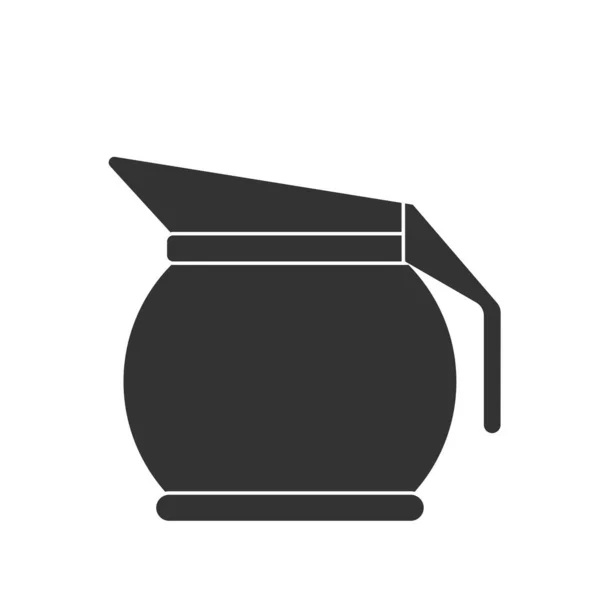 Іконка Чайника Або Глечика Векторна Стокова Ілюстрація Простий Дизайн Ізольований — стоковий вектор