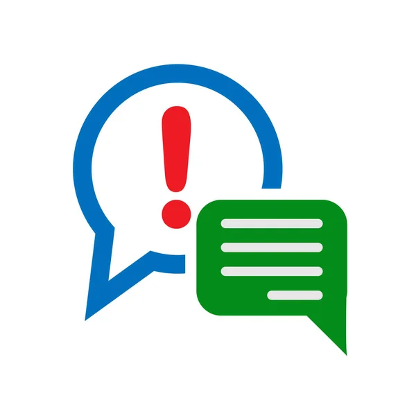 Ícone Vetorial Simples Caixa Diálogo Para Chat Correspondência Ícone Para — Vetor de Stock