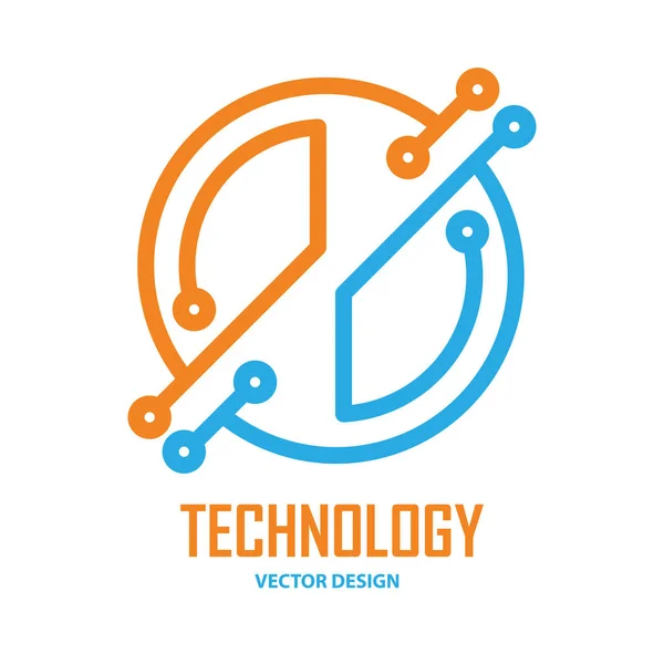 Vector Logo Vorlage Für Die Corporate Identity Der Technologie Abstraktes — Stockvektor