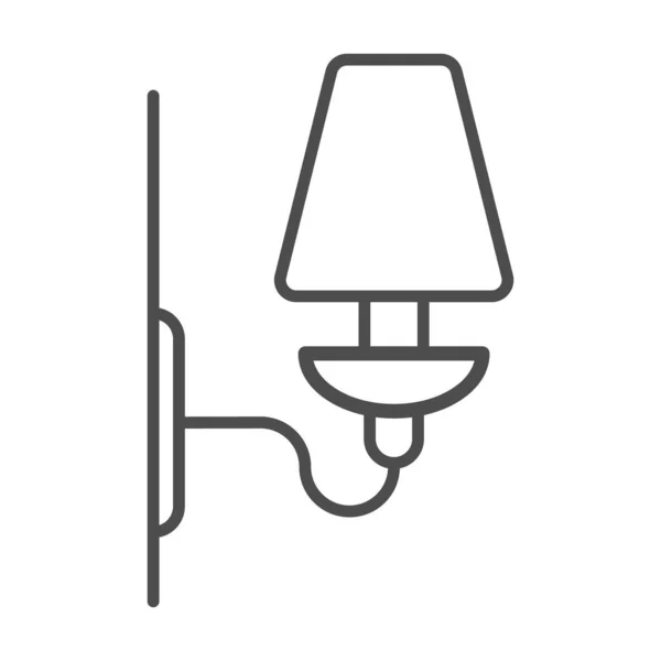 Icona Vettoriale Lampadario Lampada Parete Illustrazione Stock Isolato Uno Sfondo — Vettoriale Stock