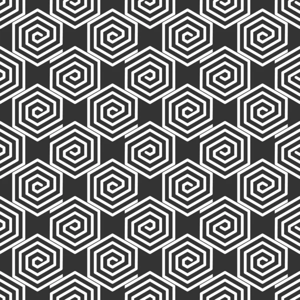 Nahtloses Vektormuster Geometrischer Abstrakter Hintergrund Feine Linien Stock Monochrome Textur — Stockvektor