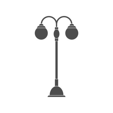 İki plafondlu bir lamba. Tema tasarımı için vektör illüstrasyonu. Beyaz bir arka planda izole edilmiş. Basit tasarım.