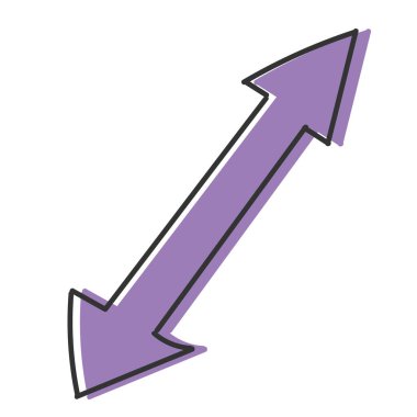 Ok, yumurtadan çıkan iki yönle renklendirilir. Tasarım ve tema tasarımı için beyaz bir arkaplan üzerinde izole edilmiş Doodle biçimi ile vektör çizimi