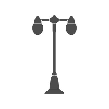 İki plafondlu bir lamba. Tema tasarımı için vektör illüstrasyonu. Beyaz bir arka planda izole edilmiş. Basit tasarım