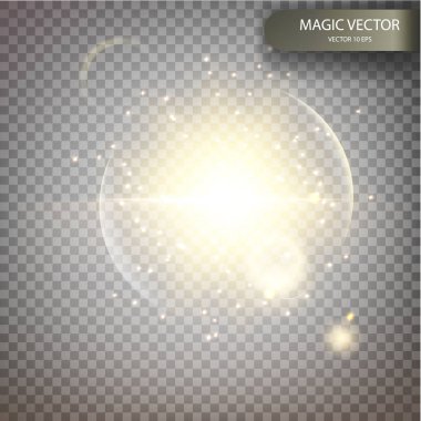 Sihirli vektör aydınlık arka plan.