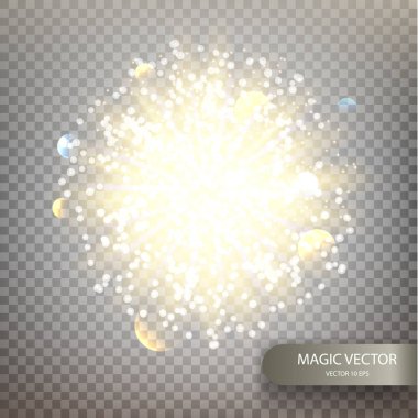 Sihirli vektör aydınlık arka plan.