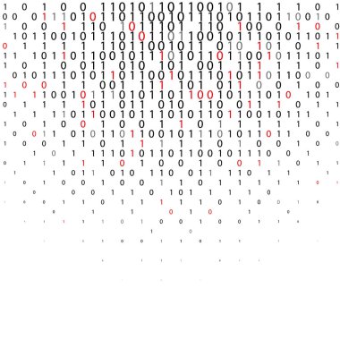 Soyut ikili kod teknolojik altyapı.