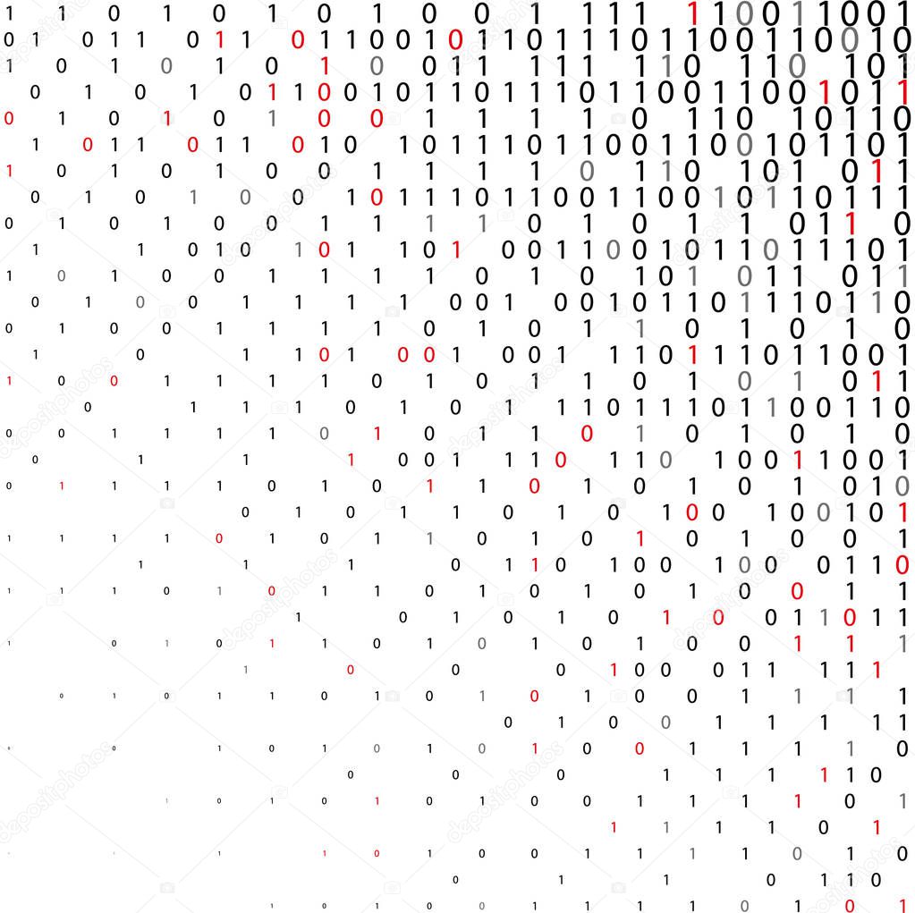 Abstract binary code Technology Background.