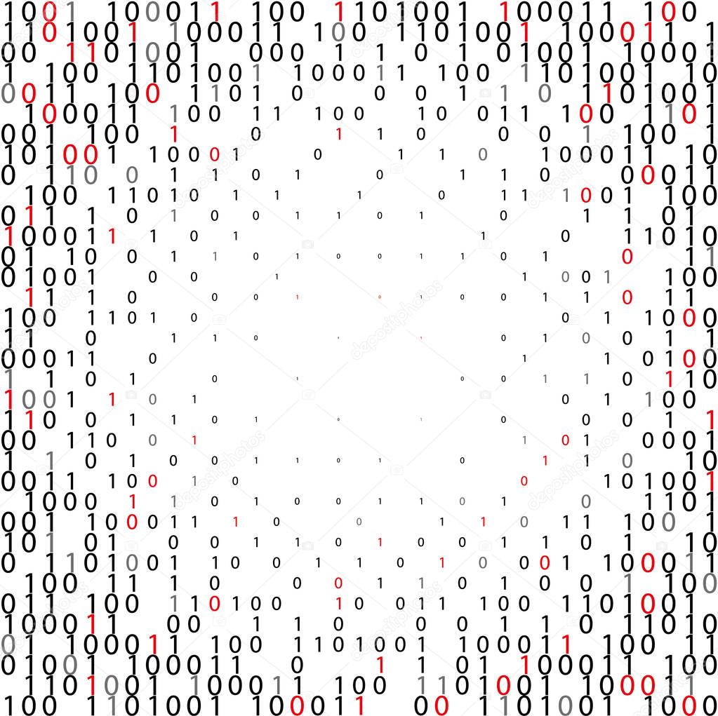 Abstract binary code Technology Background.
