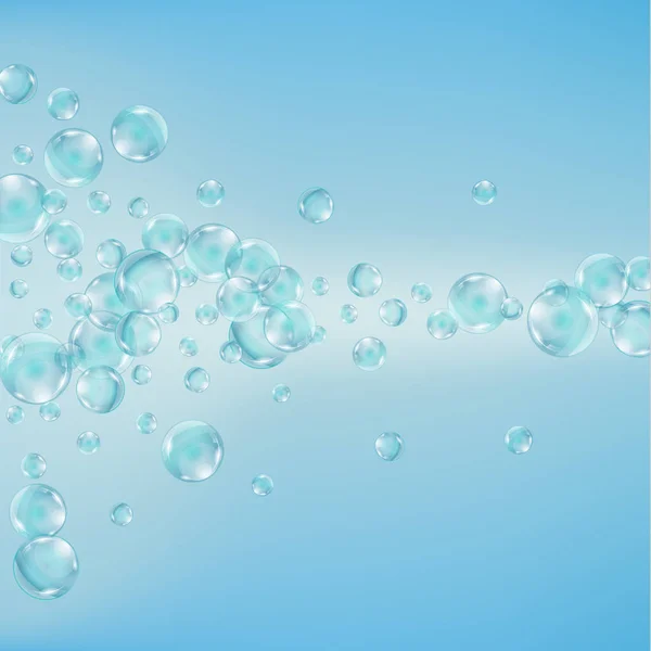 Abstraktní pozadí s bubliny vody. — Stockový vektor