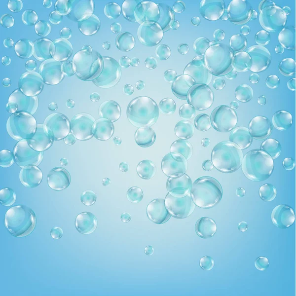 Abstraktní pozadí s bubliny vody. — Stockový vektor