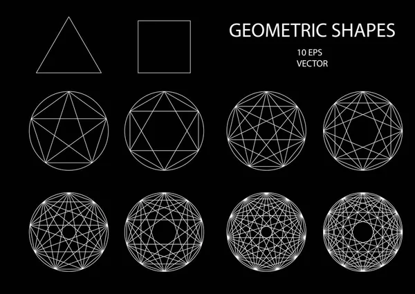 Sacred Geometry. Drawing. — Stock Vector