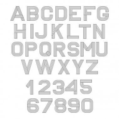 Vektör Lineer yazı tipi