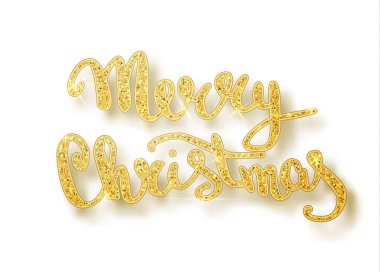 Neşeli Noel yazı tebrik kartı tatil için