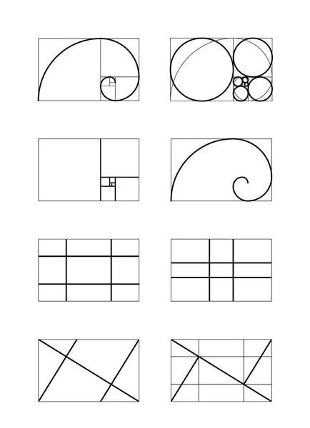 Relación dorada. Plantilla cubierta . — Archivo Imágenes Vectoriales