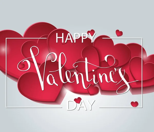 Happy Valentijnsdag liefde wenskaart met witte laag poly stijl hart vorm in gouden glitter achtergrond — Stockvector