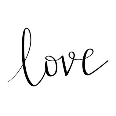 aşk-elle çizilmiş şekil. Romantik teklif el yazısıyla Sevgililer tatil tebrik kartları için istiyor. Yazı el yazısı. El yazı çekilmiş. Kart tasarım öğeleri seviyorum. Vektör