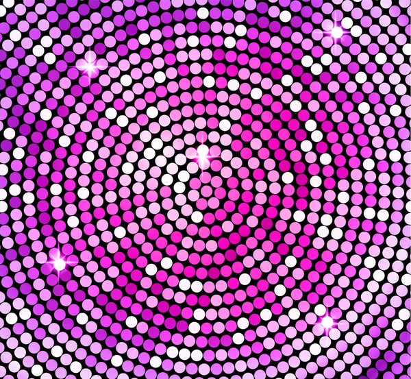 Shining mozaika różowy streszczenie tło. Błyszczący mozaika w stylu disco ball. Tło wektor srebrny świateł dyskotekowych. Streszczenie tło — Wektor stockowy