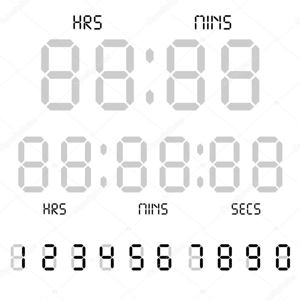 Número de dígitos de un reloj digital sale