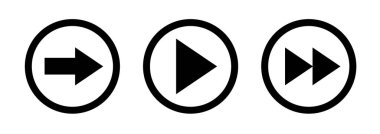 Zarif biçimli ve siyah renkli ok vektör koleksiyonu