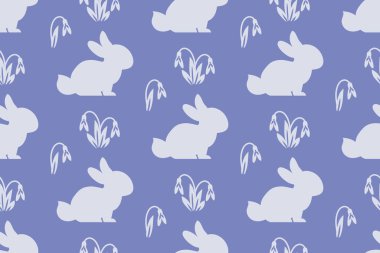 Tavşanlı ve karlı Paskalya tatili