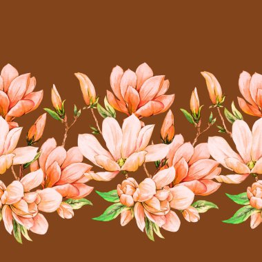 Manolya çiçekleri ile kusursuz sınır