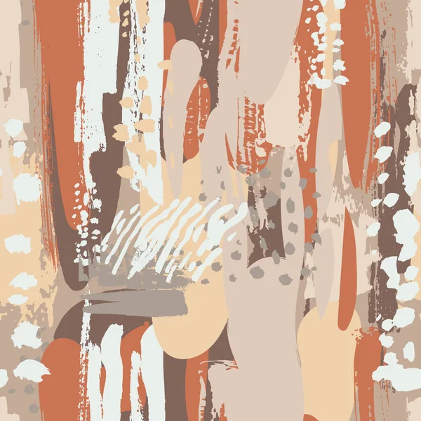 抽象的なシームレスな芸術的な流行のパステルの背景とストローク — ストックベクタ
