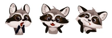 Sevimli çizgi film setleri rakunları şaşırttı