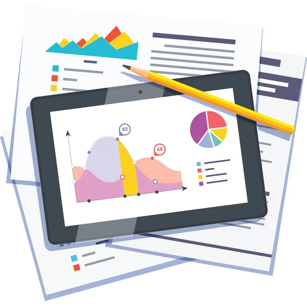 Gráfico financiero sobre tecnología fondo abstracto — Foto de Stock