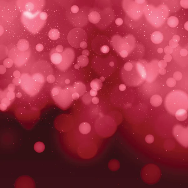 Día de San Valentín. Corazones rojos — Vector de stock