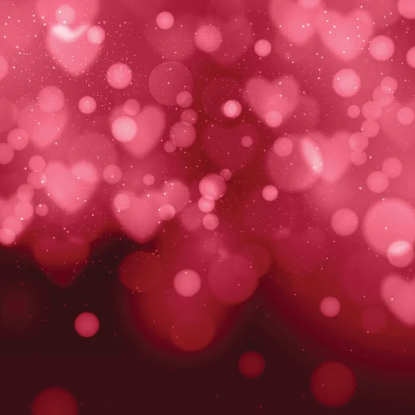 Saint Valentin. Coeurs rouges — Image vectorielle