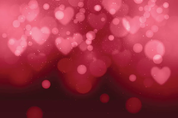 バレンタインの日。赤いハート — ストックベクタ