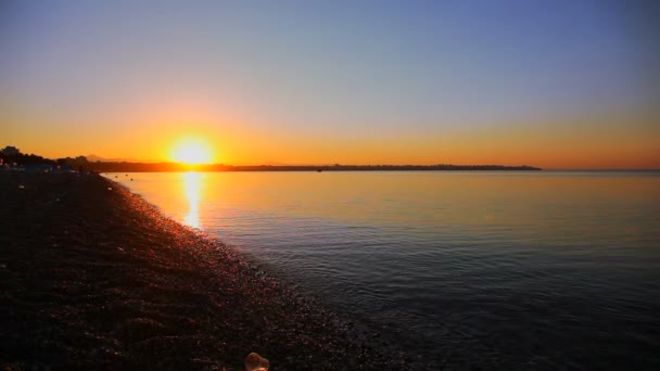 Baía Bonita Pôr Sol — Vídeo de Stock