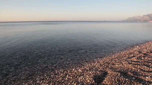 Krásné Zátoky Při Západu Slunce — Stock video