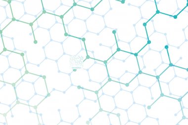 Tıbbi soyut geometrik arka plan. Broşür tasarım şablonu