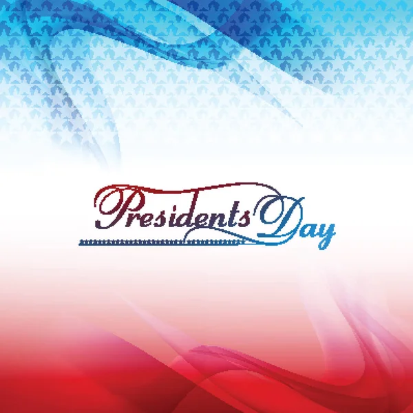 Cartel del día de los presidentes con sombrero sobre fondo azul — Foto de Stock