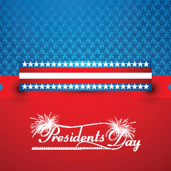 Плакат дня президентов в шляпе на синем фоне — стоковое фото