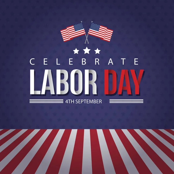 Happy Labor Day & Fourth of July Vector