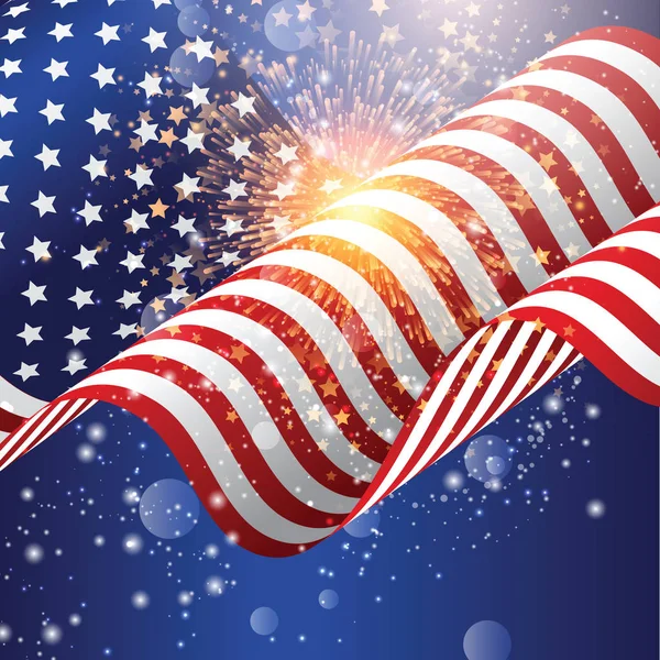 Happy Labor Day & Fourth of July Vector — Stock Photo, Image