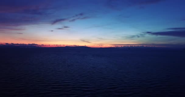 Mittelmeerstrand Sonnenuntergang Asien — Stockvideo
