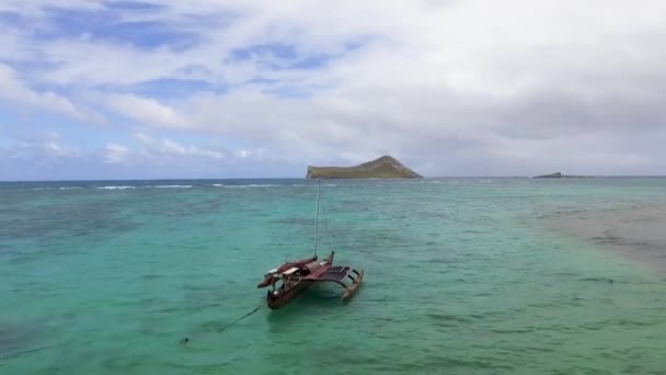 Mittelmeerstrand Sonnenuntergang Asien — Stockvideo