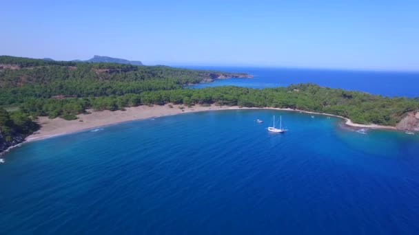 Baía Phaselis Antalya Kemer — Vídeo de Stock